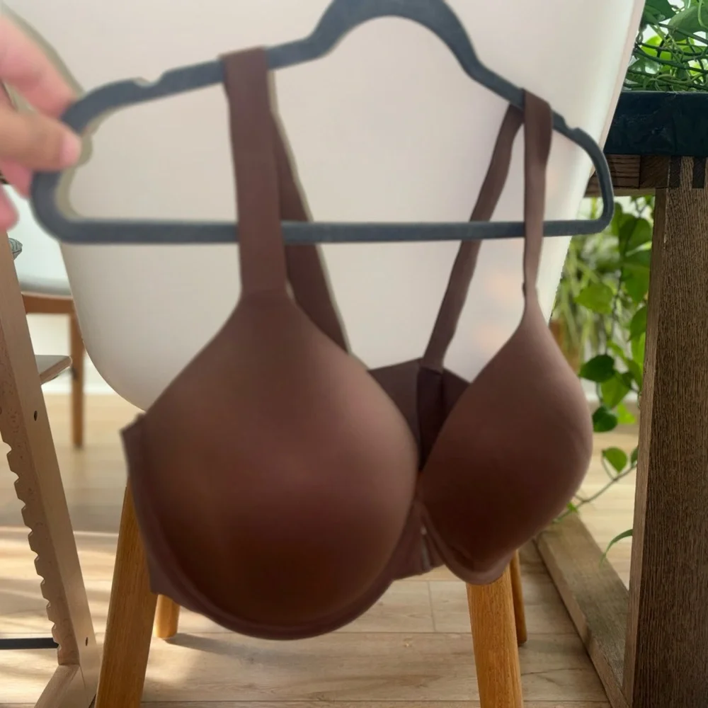 NWT Spanx Bra Front Close Full Coverage Chestnut Brown Size 40D - Picture 2 of 11